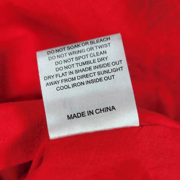 White Fox Cutout Ring Dress Womens L Red Sleeveless Mini Fit & Flare Ruffle Hem - Picture 4 of 16